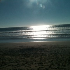 Turquoise Sunrise Waves