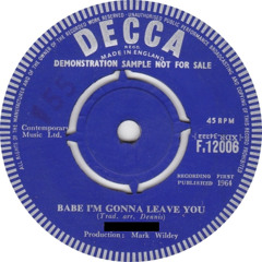 I Am Gonna Leave You