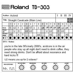 Straight Cavalcade (Monthly Acid Pattern November)