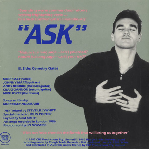 Stream ARomanceJunkie - ASK (The Smiths Cover) by ARomanceJunkie