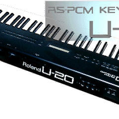 Roland u 20(1989) Demo piano, guitar and drums voices(performed by simone de benedetto)