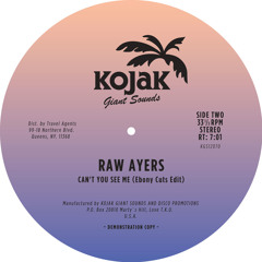 Raw Ayers - "Can't You See Me" (Ebony Cuts Edit)