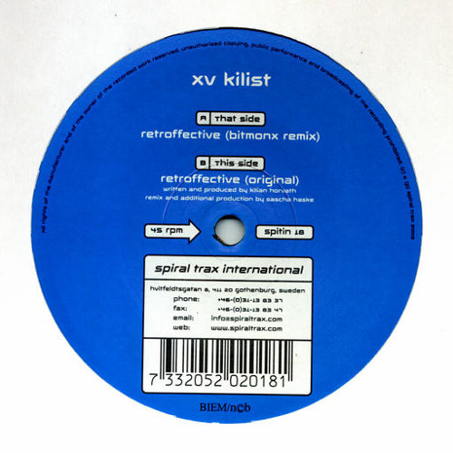 XV Kilist- Retroffective (Bitmonx remix)