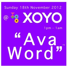 Gavin Peters Live @ Ava Word Closing party Nov 12 @ XOYO