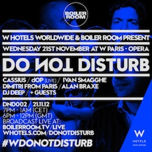 Cassius 50 min Boiler Room DJ Set at W Hotel Paris