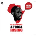 Africa House Rising DJ Black Coffee image on outline of Africa