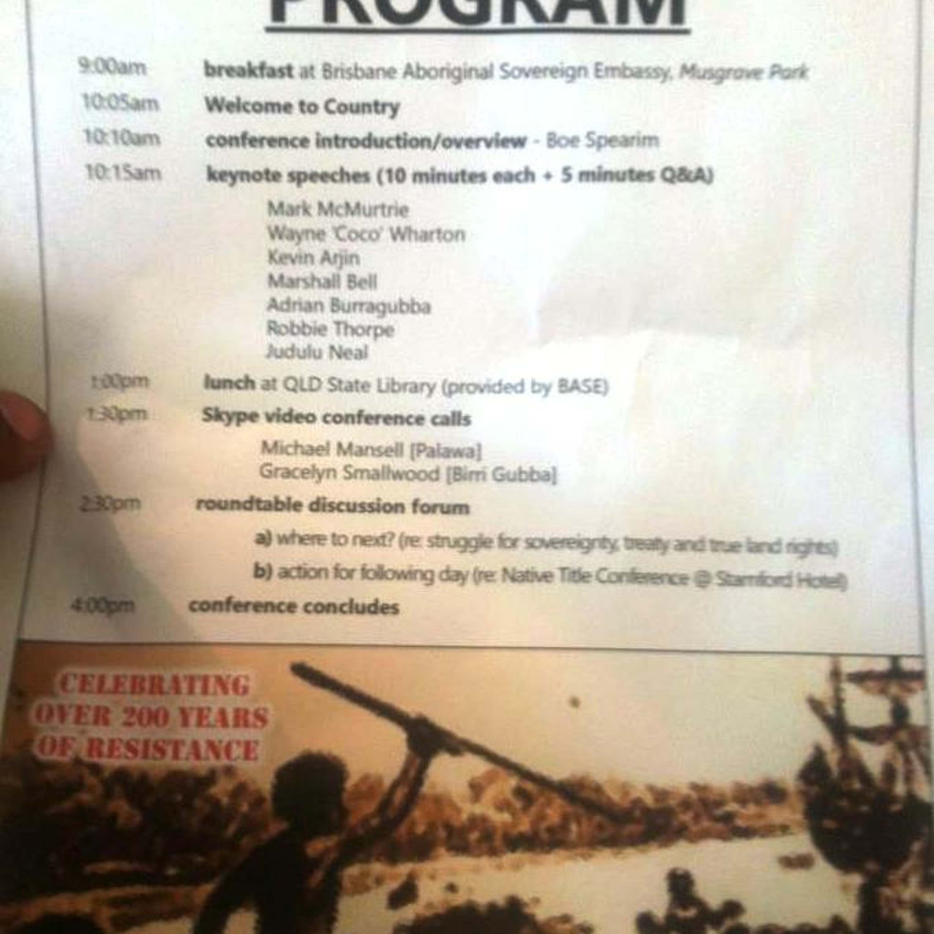 2012 Sovereignty & Land Rights Conference