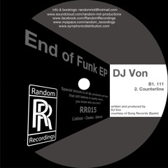 Preview RR015 - Dj Von - End of Funk Ep