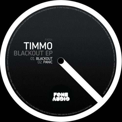 Timmo - Panic (Original Mix) [Fone Audio]