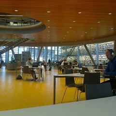 20121112 TU Delft Library, ground level - general ambience