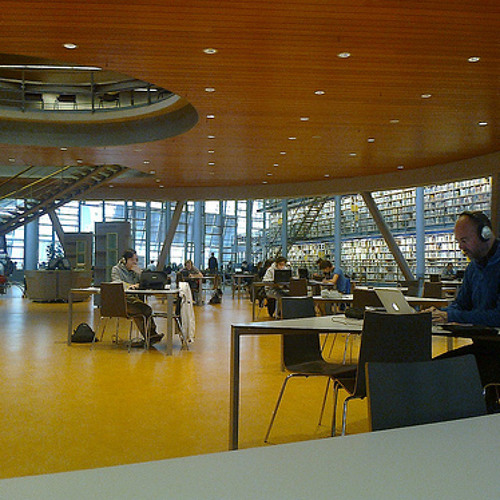 20121112 TU Delft Library, ground level - general ambience