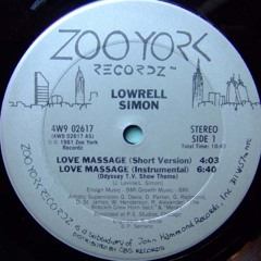 Lowrell Simon - Love Massage (Florent F Gentle Edit)