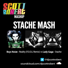 Stache Mash = Boys Noize - Reality (F.O.O.L Remix) VS Lady Gaga - Stache