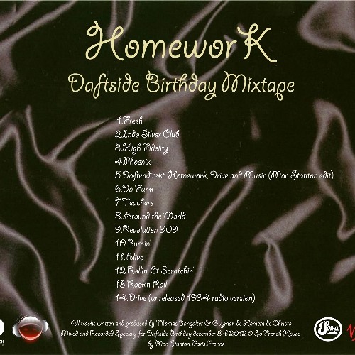 Homework Daftside Birthday Mixtape-Mac Stanton Mix Exclusive!8/12/12!