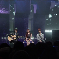 IU & Lee Ki Kwang (BEAST) & Jung Yong Hwa (CNBLUE) - Winter Child on Inkigayo (121209)