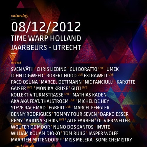 Darko Esser and Remy - Live @ Time Warp Holland 2012 - 08.12.2012