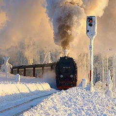 Snowy Train