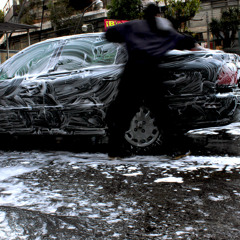 Lavado de autos en la Colonia Roma