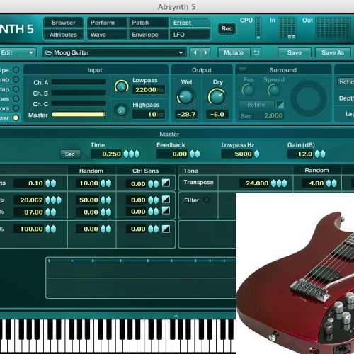 Moog Guitar - NI Absynth Sound Scape