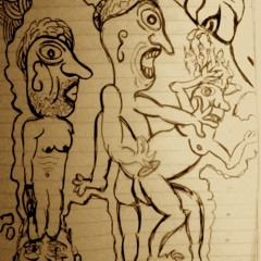 a stone, a girl and lots of dirt