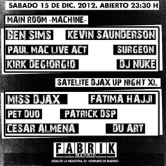Patrick DSP - Live @ DJAX Fabrik Madrid 15.12.2012