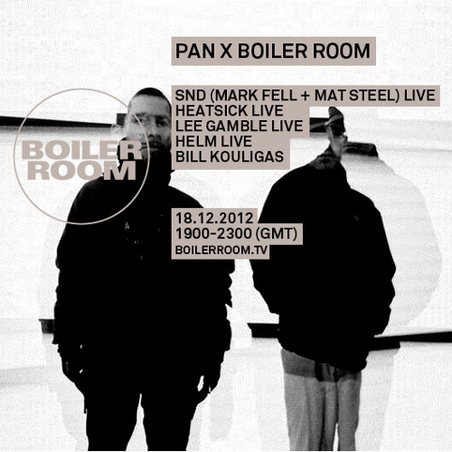 SND live in the Boiler Room