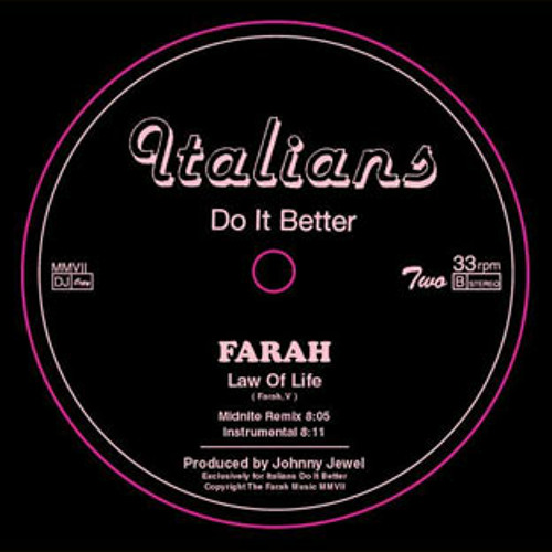 Farah - Law of Life at 100 BPM