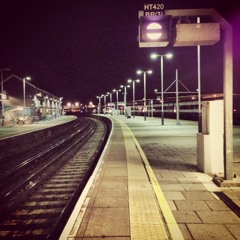Train moving away at Cosham Rail Station - A/B Spacing