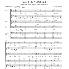 Adam lay ybounden (SATB choir)
