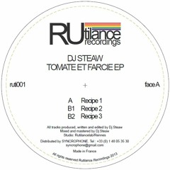 DJ STEAW - Tomate & Farci ep - RUTILANCE RECORDINGS