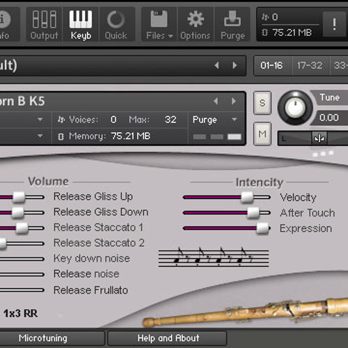 Demo instruments sound