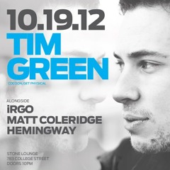 Tim Green LIVE @ FABRICATED, TORONTO - 19/10/2012
