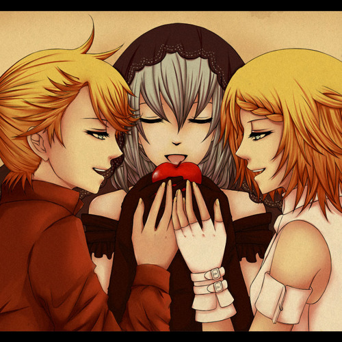 Secret ~Black Vow~ vocaloid kagamine rin y len, Hatsune miku Sub Español