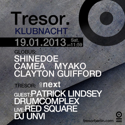 Drumcomplex @ Tresor / Berlin 19.01.2013 Part 2