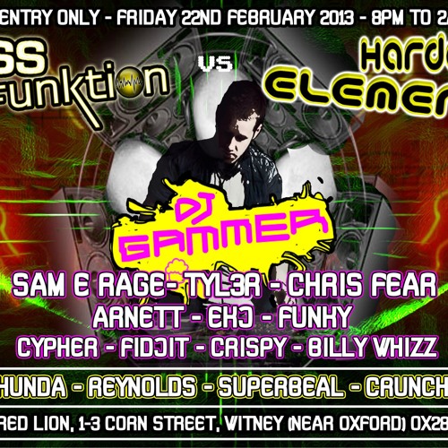 ***FREE DL*** Hardcore Elements vs Bass Disfunktion Presents DJ Gammer @Red Lion, Witney
