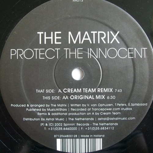 The Matrix - Protect The Innocent (Cream Team Remix) SAMPLE