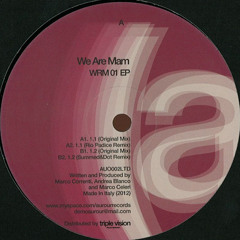 [AUO002LTD] WE ARE MAM - WRM 01 EP incl. RIO PADICE+SUMMED&DOT rmxs [12" ONLY]