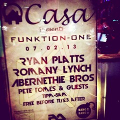 Casa Mixdown - Funktion One / 7th February @ Bangbang