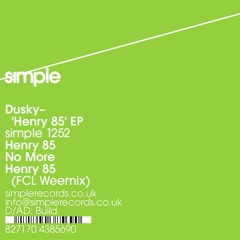 Dusky - Henry 85 (Original Mix)