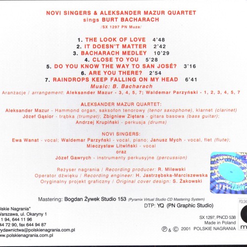 Stream Aleksander Mazur Quartet and the N O V I Singers by AndriS1968w |  Listen online for free on SoundCloud