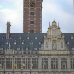 The carrilon at K.U.Leuven Central Library on the Ladeuzeplein in Leuven, playing James Bond