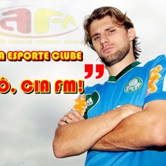 Zagueiro e capitão Henrique, do Palmeiras, manda alô para a equipe Cia Esporte Clube.