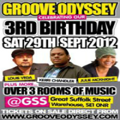 Kerri Chandler & Julie Mcknight Live Recording @ Groove Odyssey 3rd Birthday Party - Sept 2012