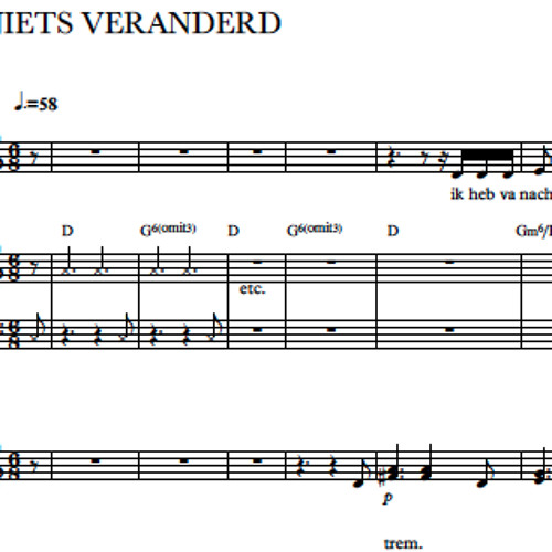 Niets Veranderd - Schoolassignment (Co-op)