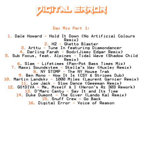 Digital Error - Day Mix Part 1