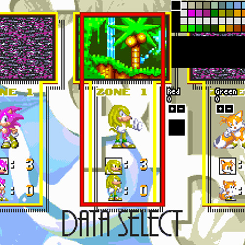 Which File Is Yours Again? (Sonic 3 Data Select Screen)