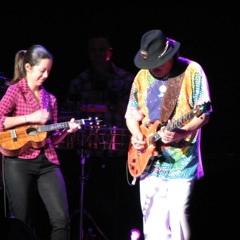 Brittni Paiva onstage with Santana