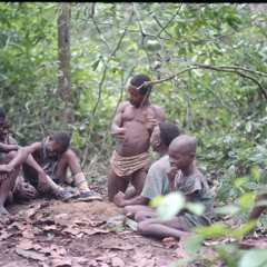 Ngbanda playing the ngbindi earth bow (Central African Republic) [1997 21 2 132 B 11]