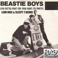 BEASTIE BOYS - FIGHT FOR YOUR RIGHT (LEMI VICE & SLEEPY T REMIX)