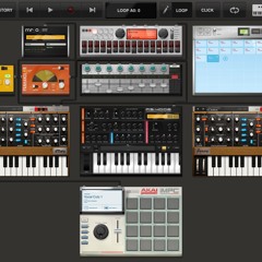 Moog Jam. at My iMini Moog... Heaven:-)